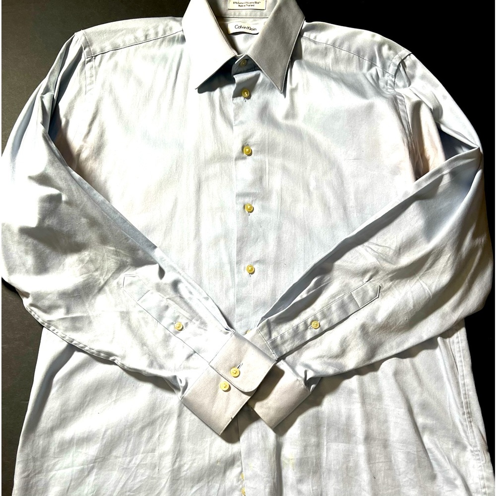 Calvin Klein Button Up Dress Shirt Size 16 34/35